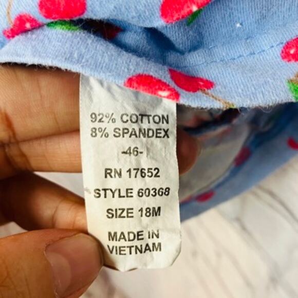 Florence Eiseman Baby 18m Blue Cherry Tank Dress PLAY - Picture 6 of 6